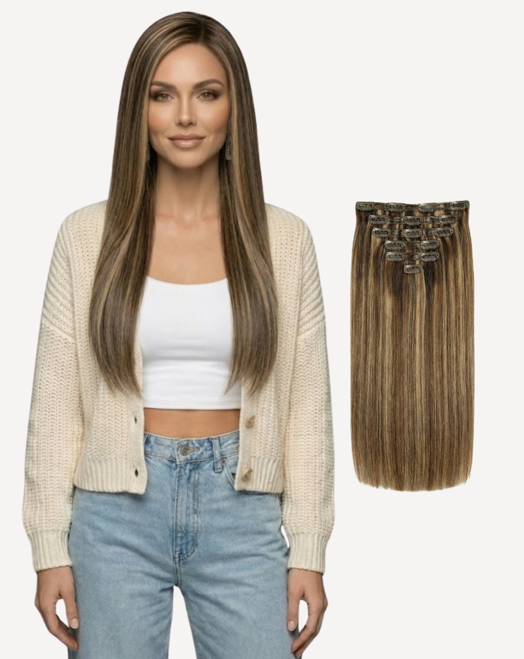 Extensii Clip On Volum Simplu - Balayage 3-pla | BuenoBia