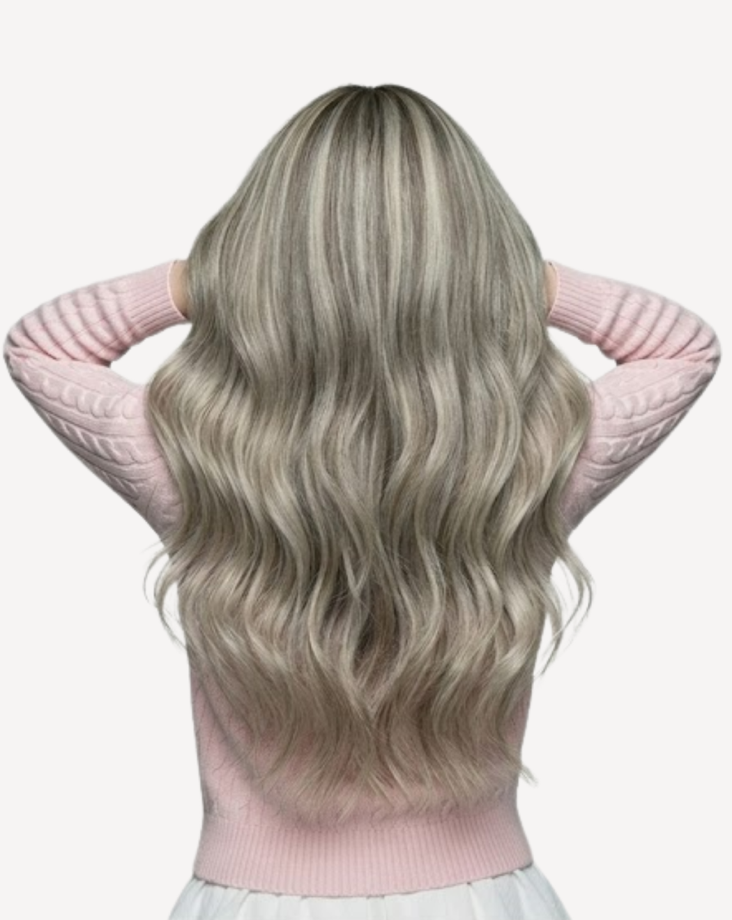 Extensii Clip On MegaVolum - Balayage 3-white gray | BuenoBia