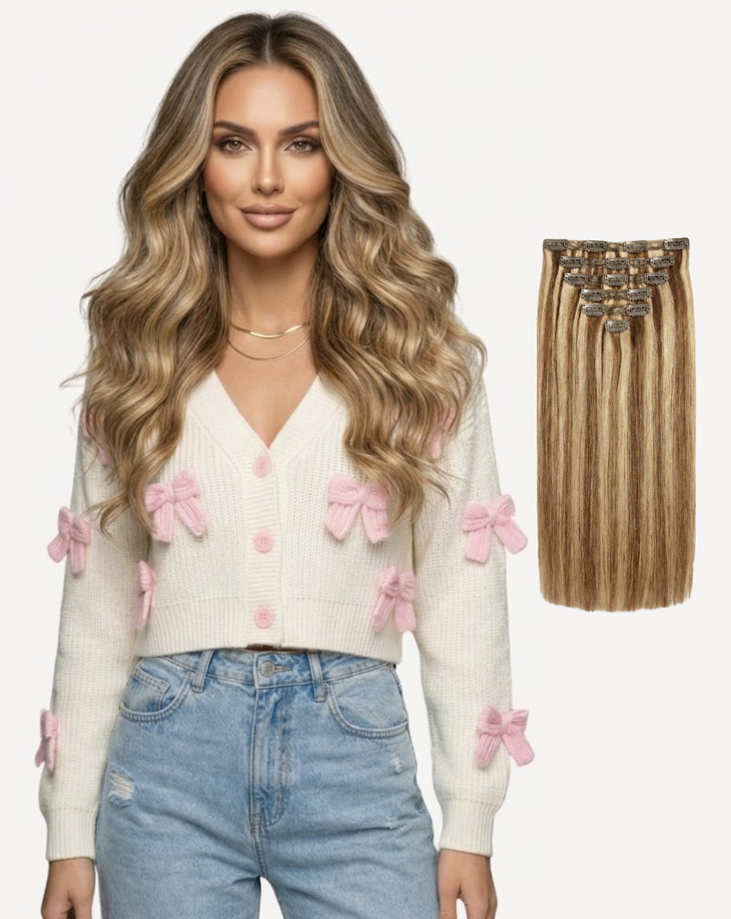 Extensii Clip On MegaVolum - Balayage 4-14 | BuenoBia