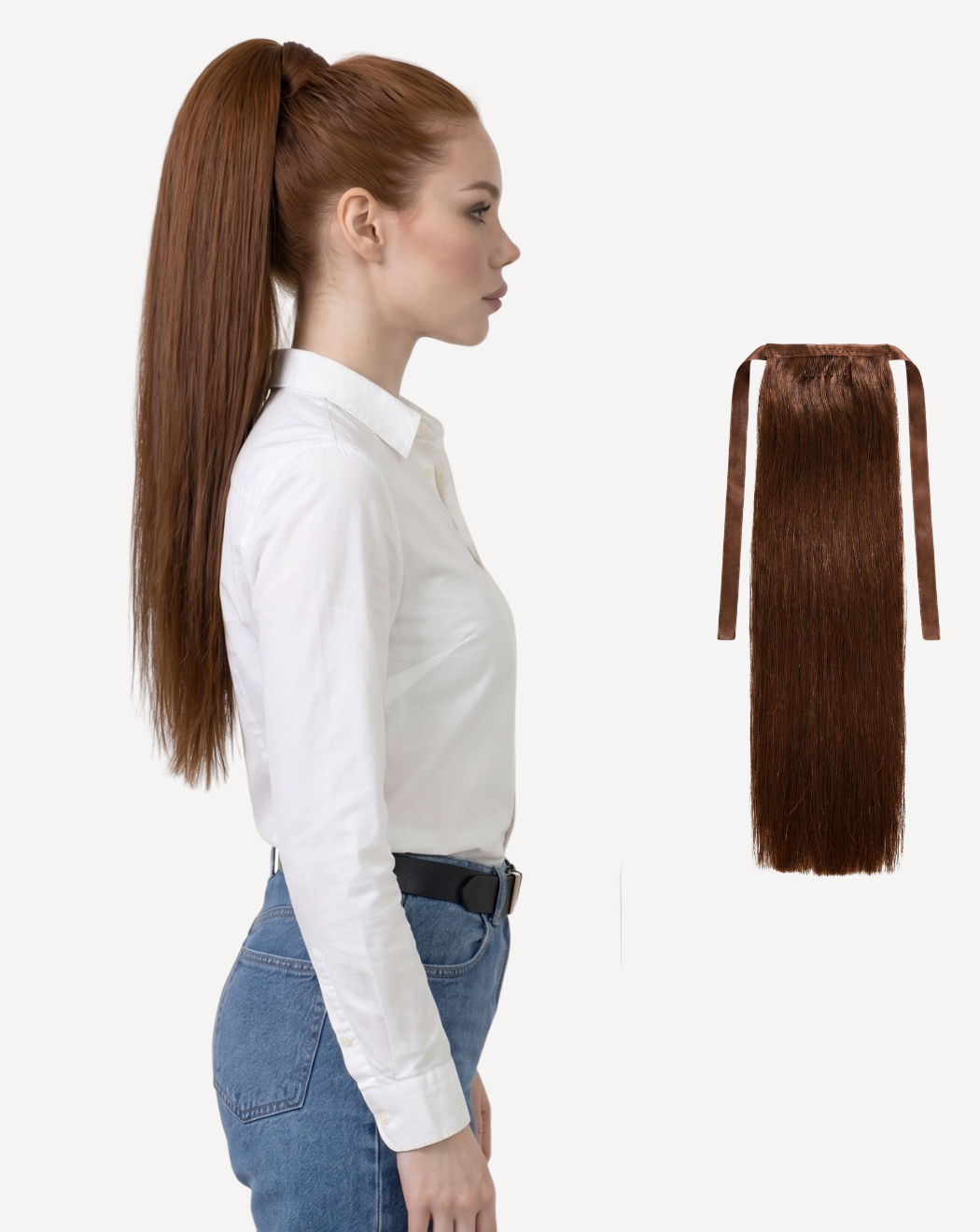 Extensii Coadă MegaVolum - Șaten Ciocolatiu 4 | BuenoBia