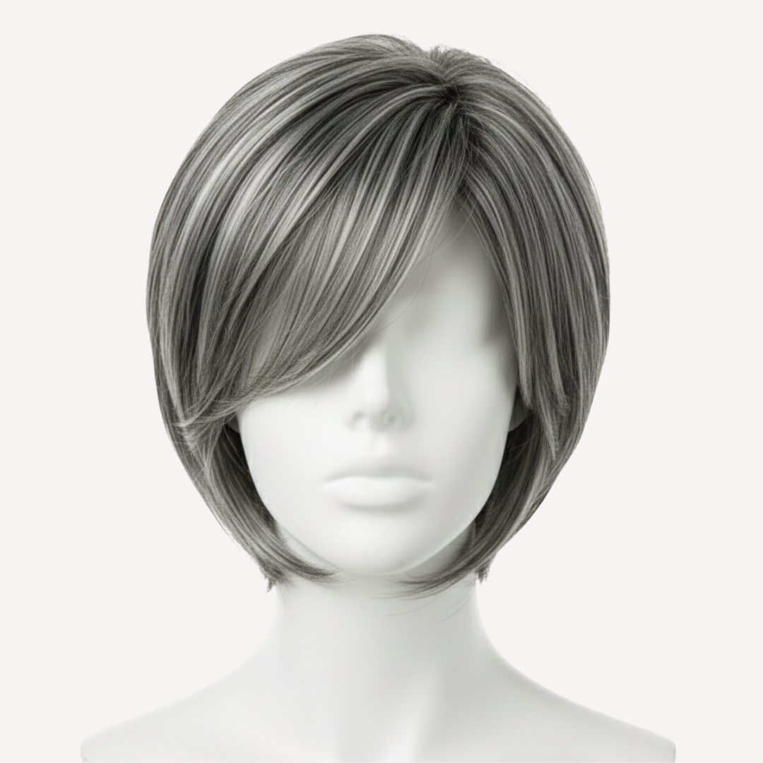 Perucă Păr Natural Elena 1-gray