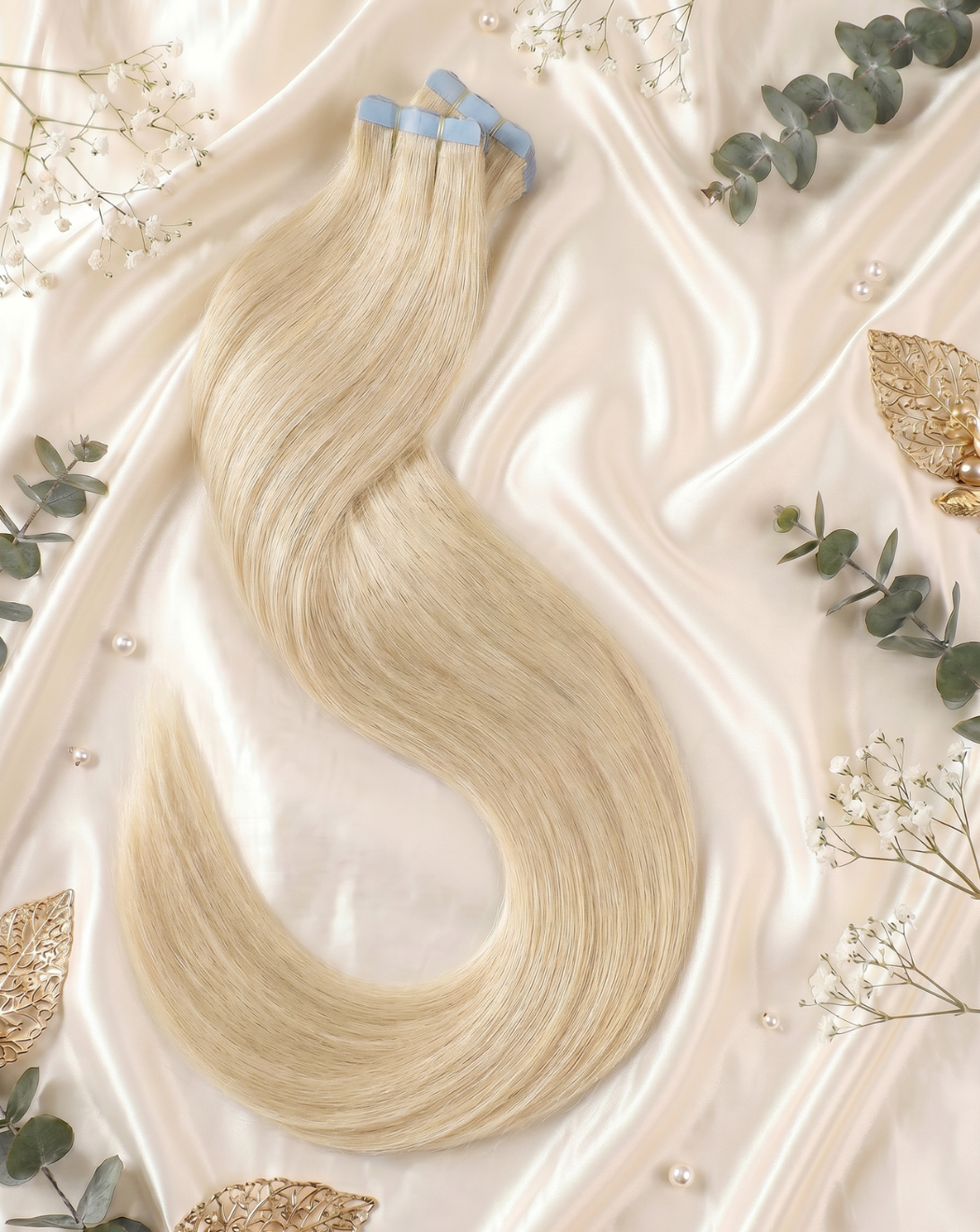 Extensii Tape In - Blond Auriu Deschis 60 | BuenoBia