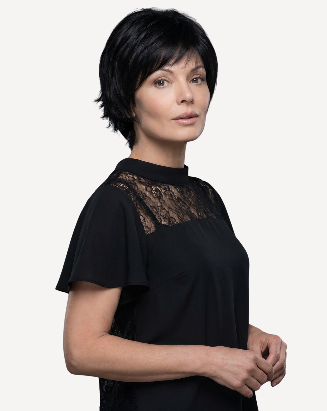 Perucă Medicală Ania - Negru Intens 1 | BuenoBia