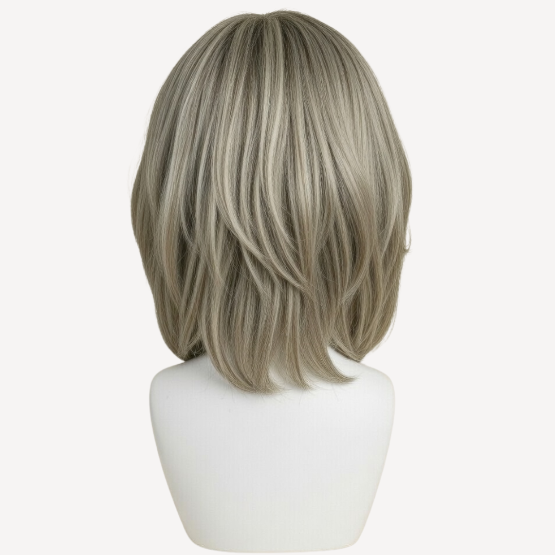 Perucă Păr Natural Beverly - Balayage Pla-5 | BuenoBia