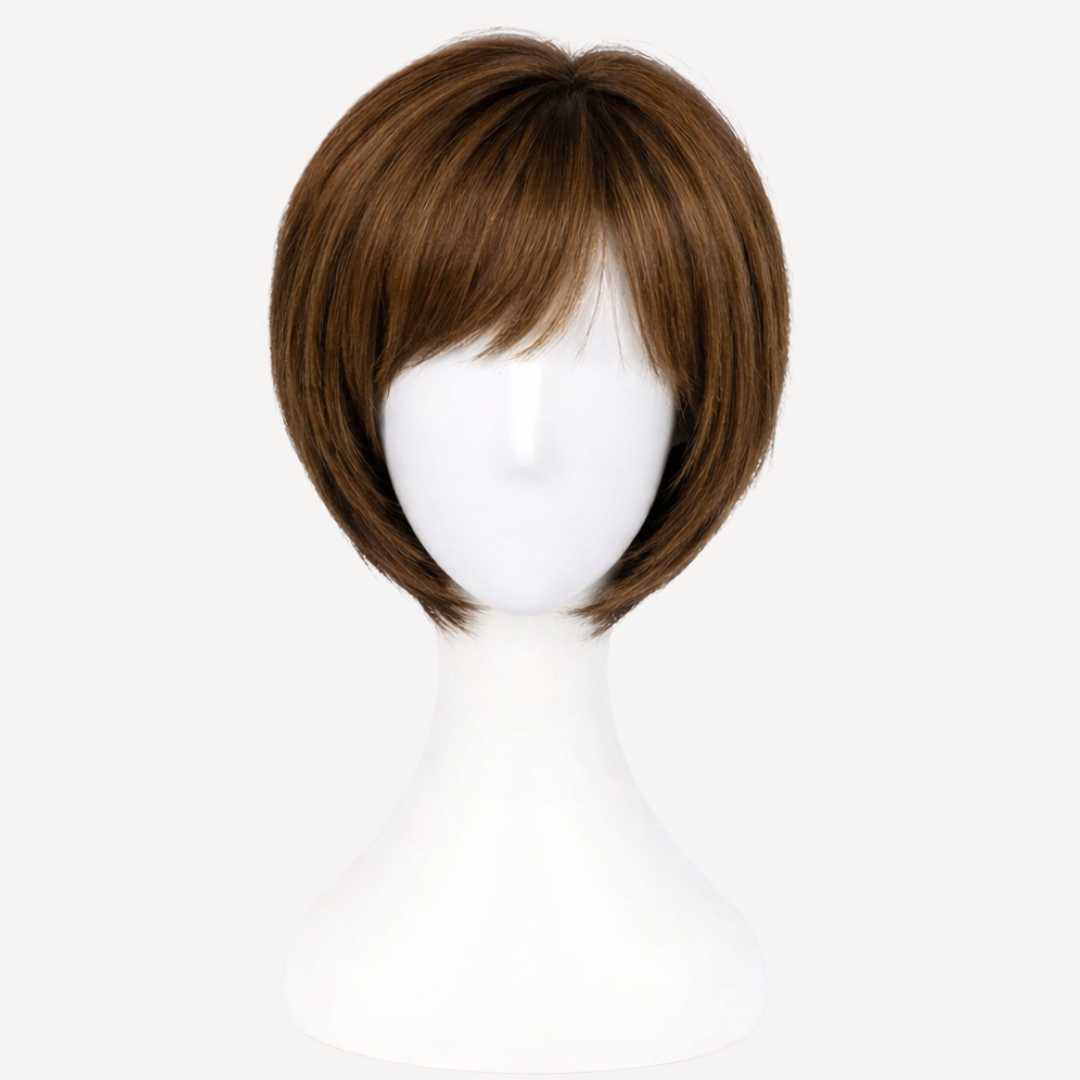 Perucă Păr Natural Briana - Șaten Alună 8 | BuenoBia