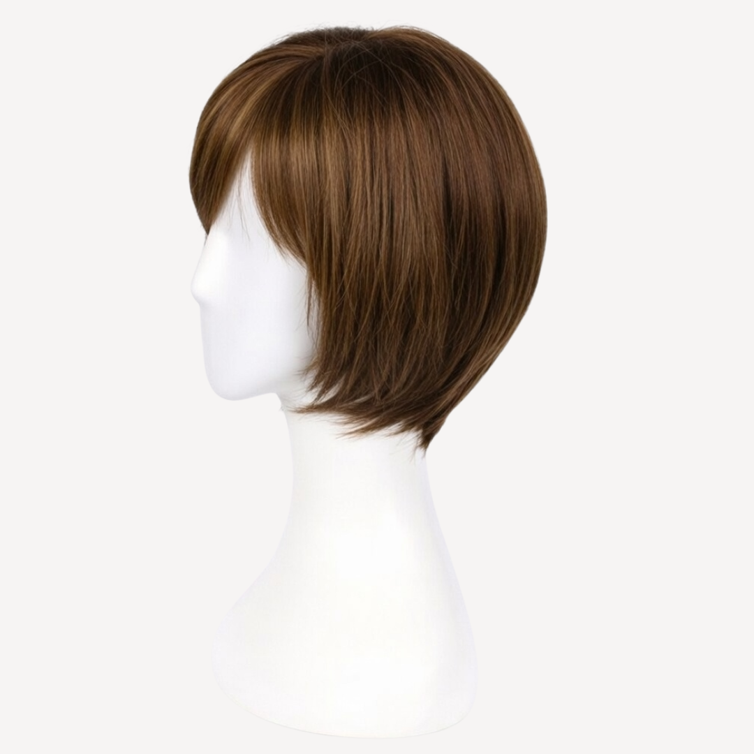Perucă Păr Natural Briana - Șaten Alună 8 | BuenoBia