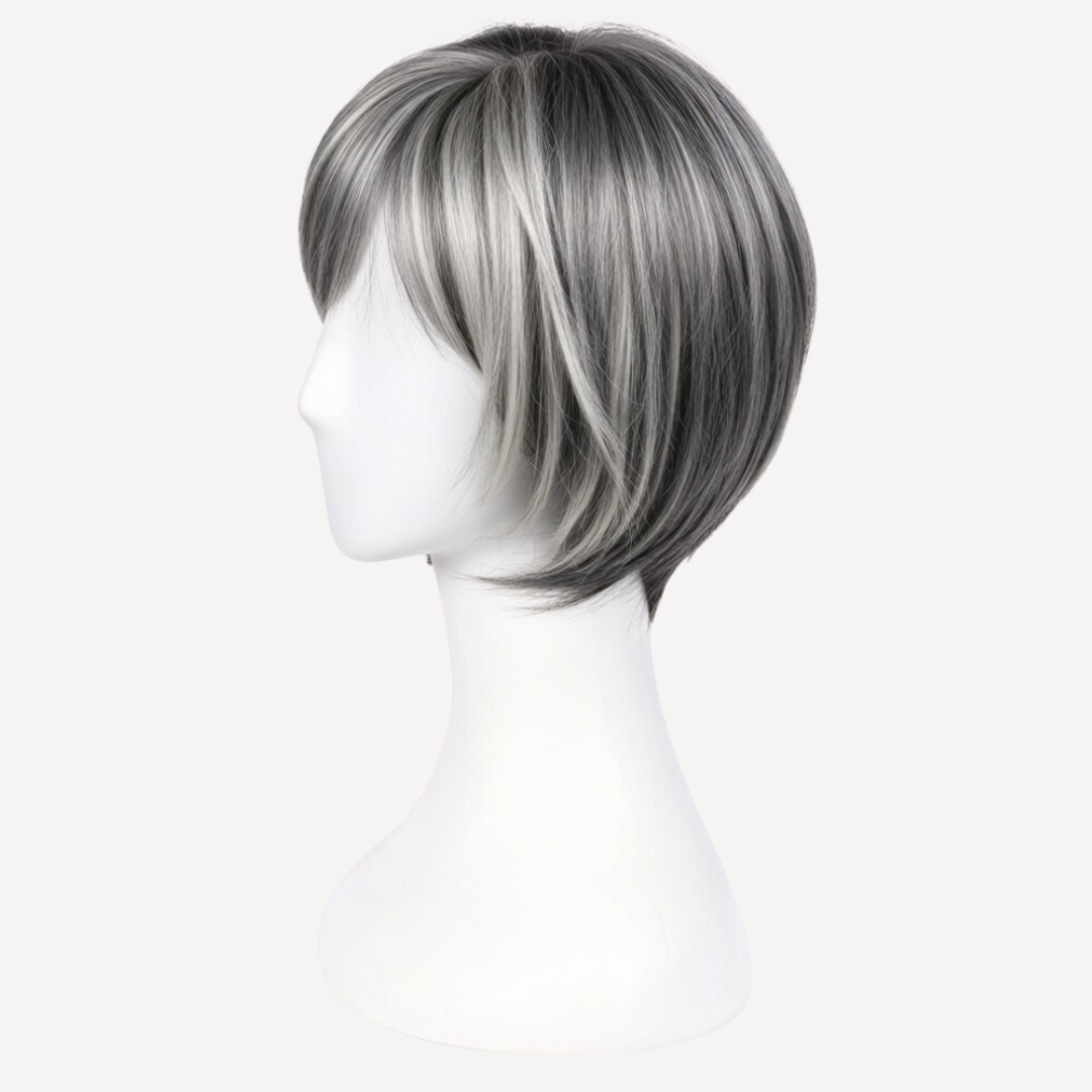 Perucă Păr Natural Briana - Balayage 1-gray | BuenoBia
