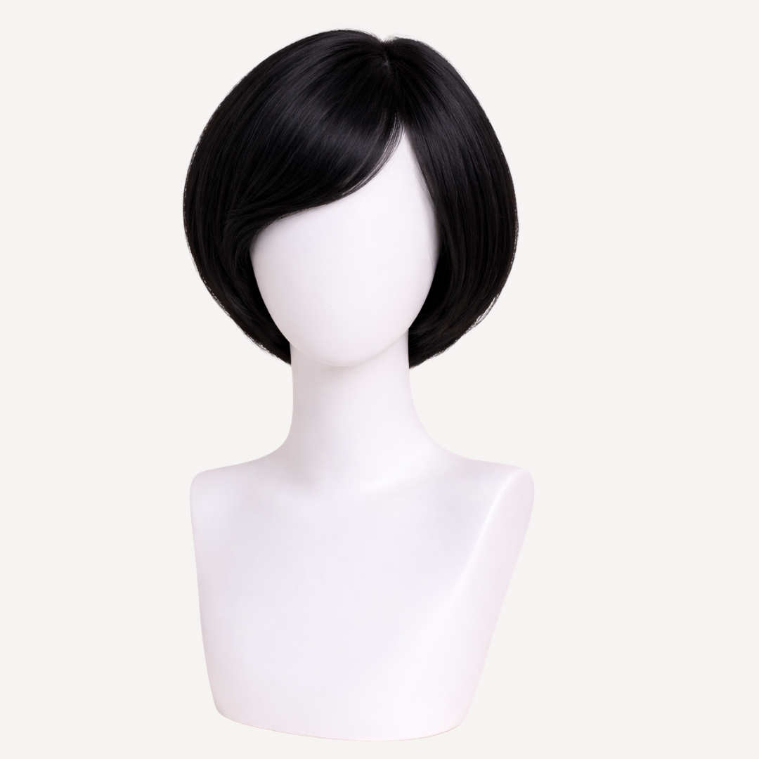 Perucă Păr Natural Constance - NEGRU INTENS 1 | BuenoBia