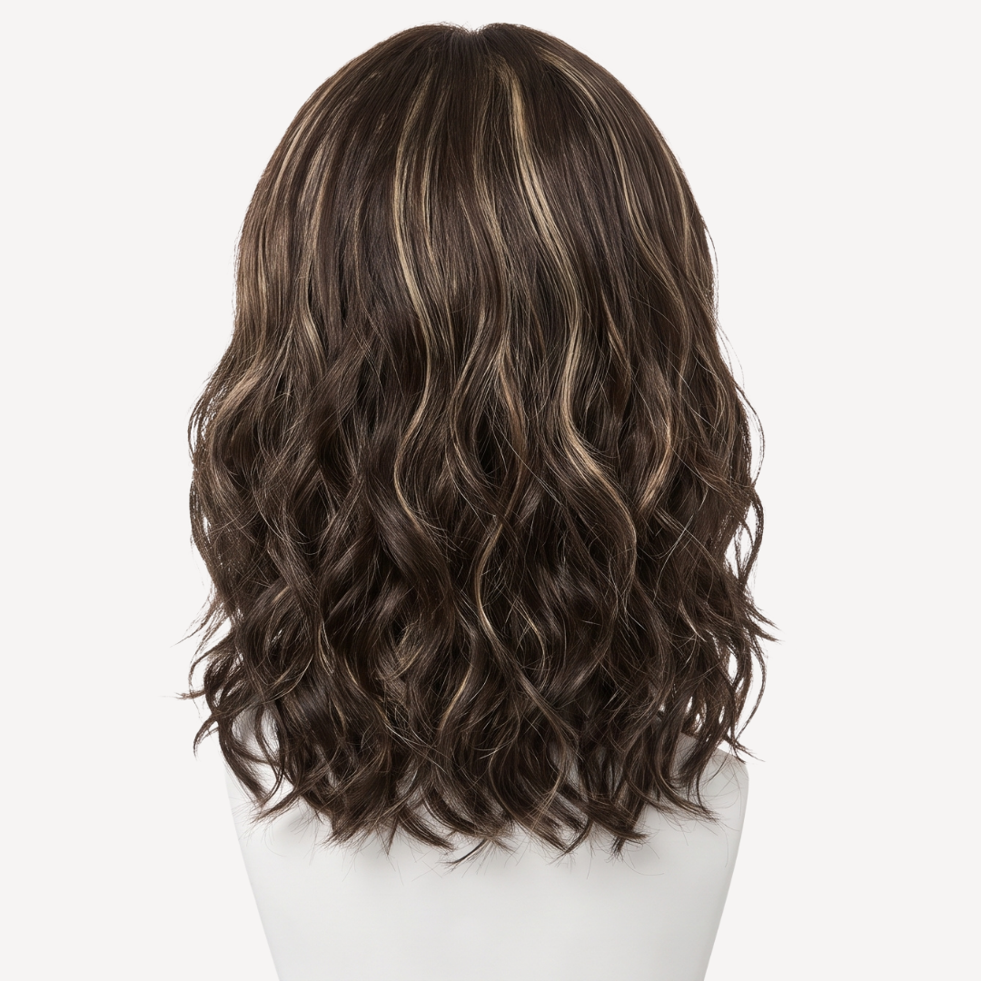 Perucă Păr Natural Daisy -Balayage 3-18 | BuenoBia