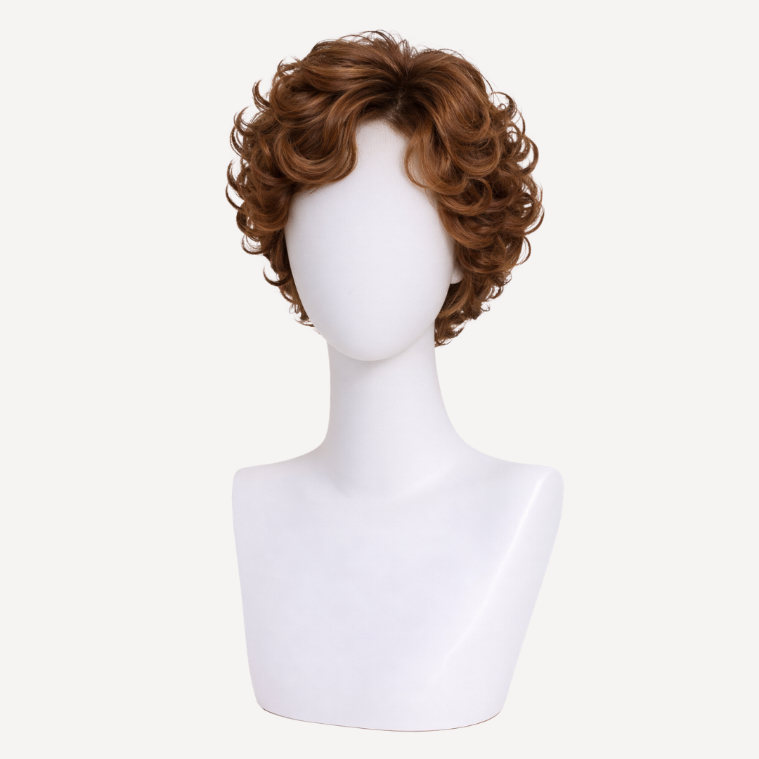 Perucă Păr Natural Darcie - șaten ciocolatiu 4 | BuenoBia