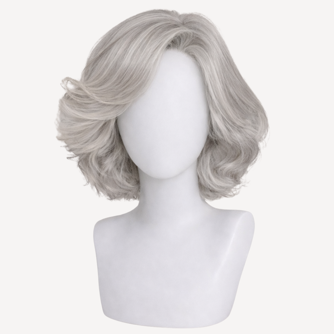 Perucă Păr Natural Edena - GRAY | BuenoBia