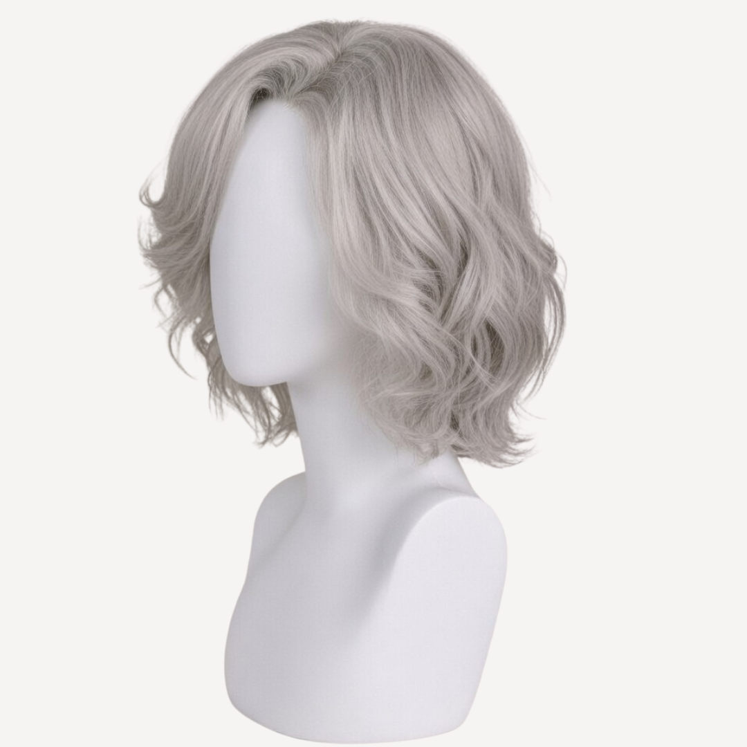 Perucă Păr Natural Edena - GRAY | BuenoBia