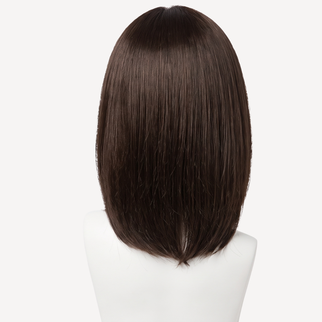 Perucă Păr Natural Elise Şaten Închis 2 | BuenoBia