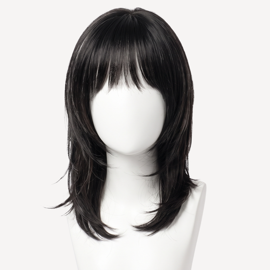 Perucă Păr Natural Emira Balayage 1-gray | BuenoBia
