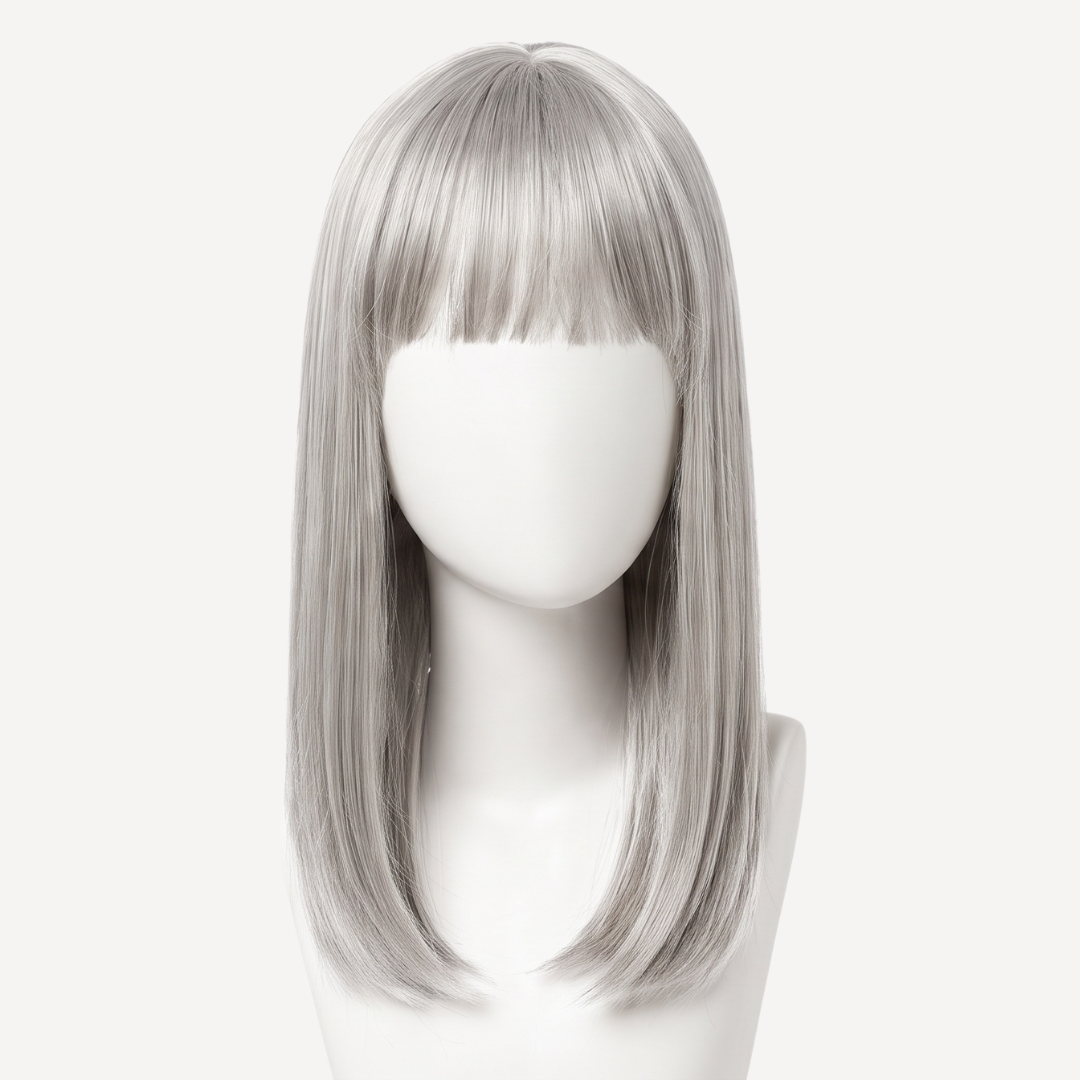 Perucă Păr Natural Holli Blond Gray | BuenoBia