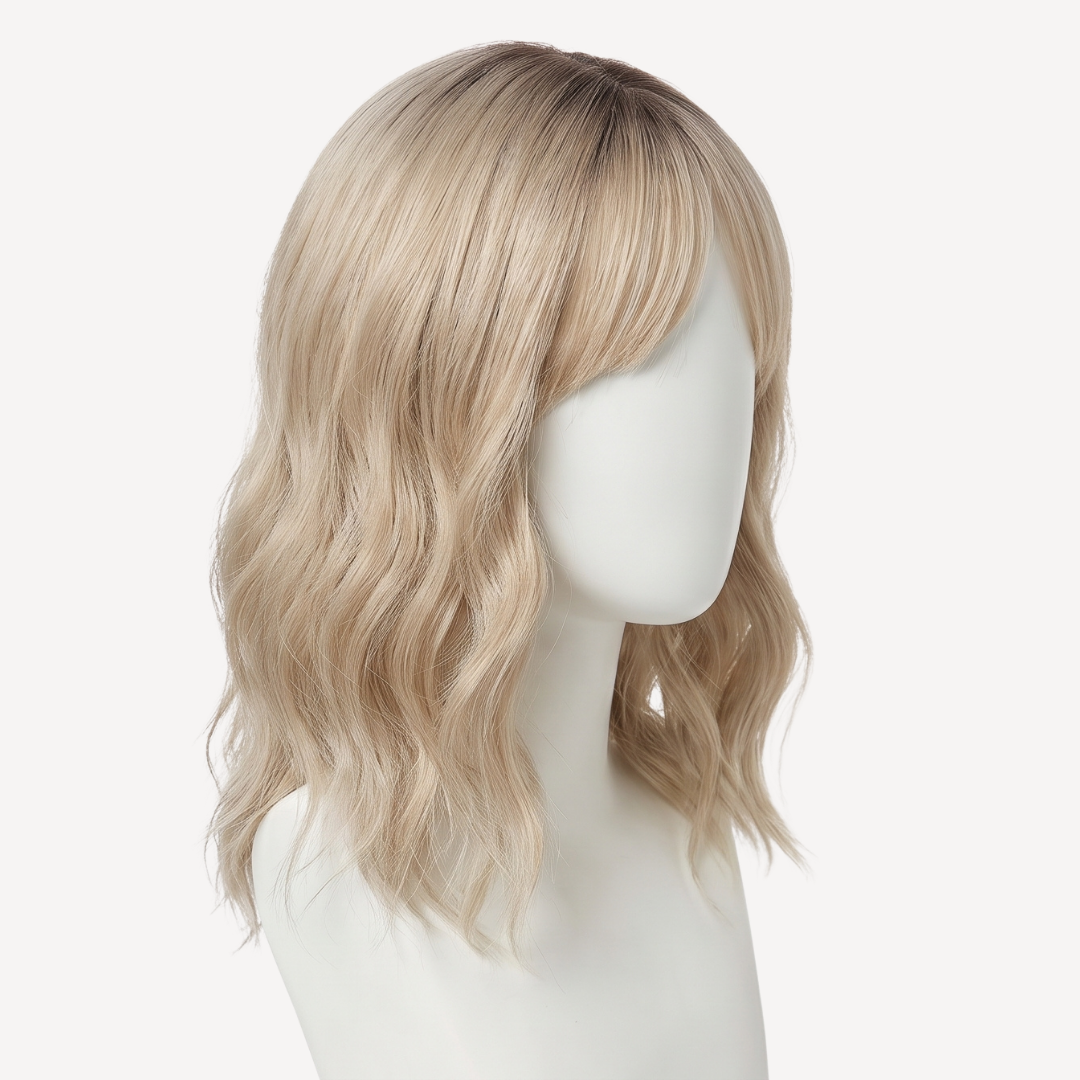 Perucă Păr Natural Ines - Blond Opal 18 | BuenoBia