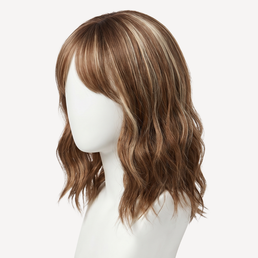 Perucă Păr Natural Ines - Balayage 8-pla| BuenoBia