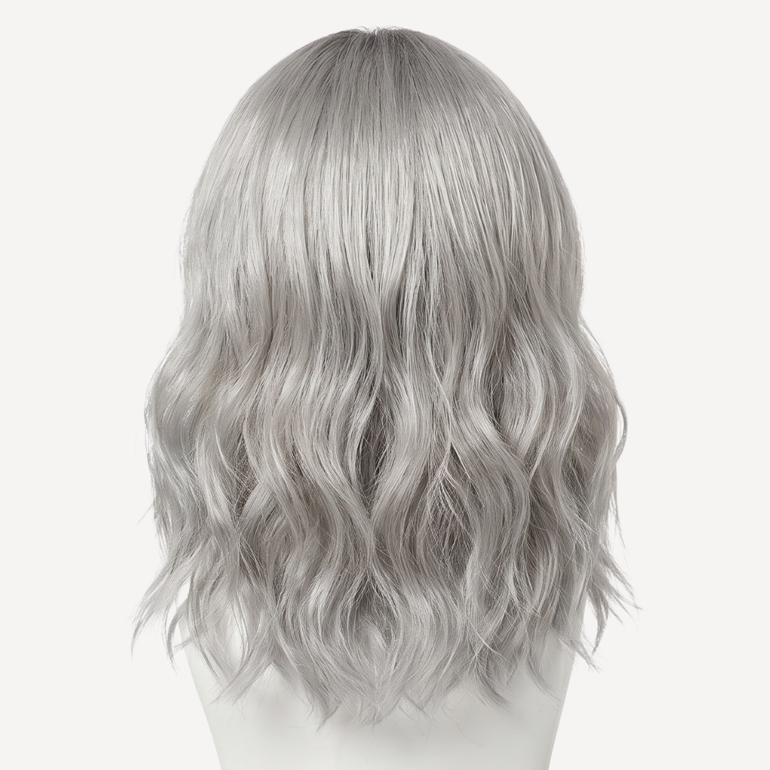Perucă Păr Natural Ines - Blond Gray| BuenoBia