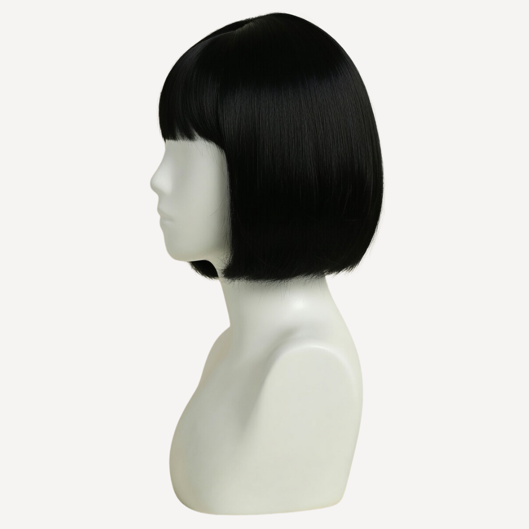 Perucă Păr Natural Lyza - negru intens 1 | BuenoBia