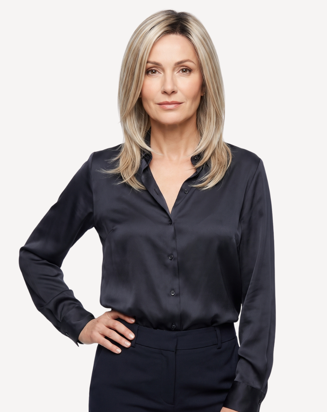 Perucă Păr Natural Jade -Balayage 12-1001 | BuenoBia