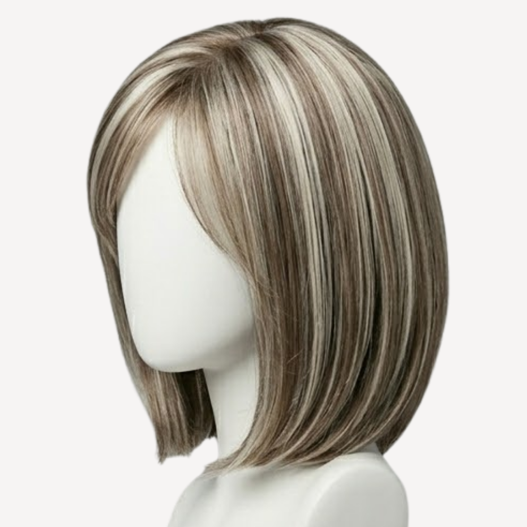 Perucă Păr Natural Lola - balayage 8-gray | BuenoBia