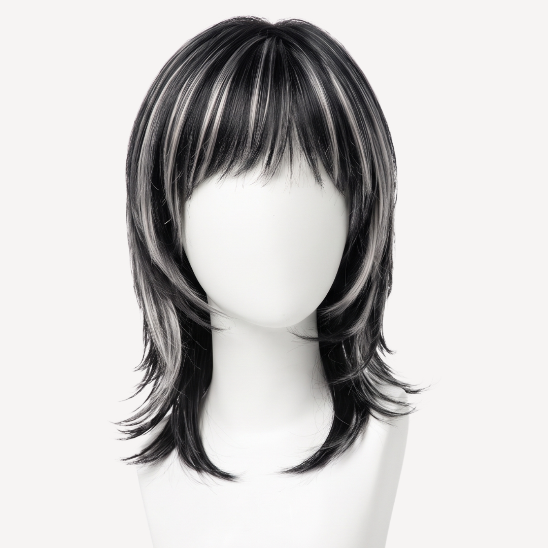 Perucă Păr Natural Luna -Balayage 1-gray | BuenoBia