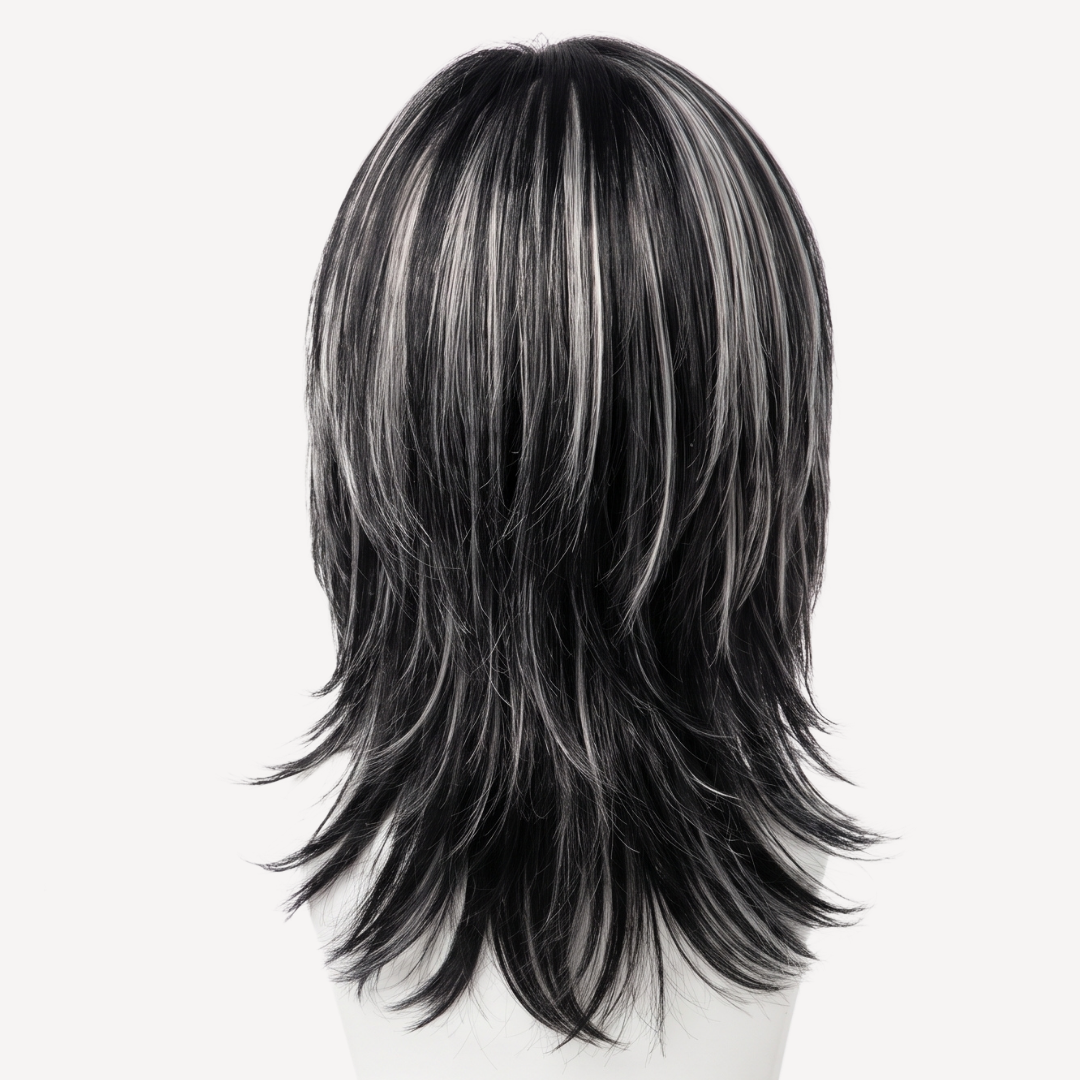 Perucă Păr Natural Luna -Balayage 1-gray | BuenoBia