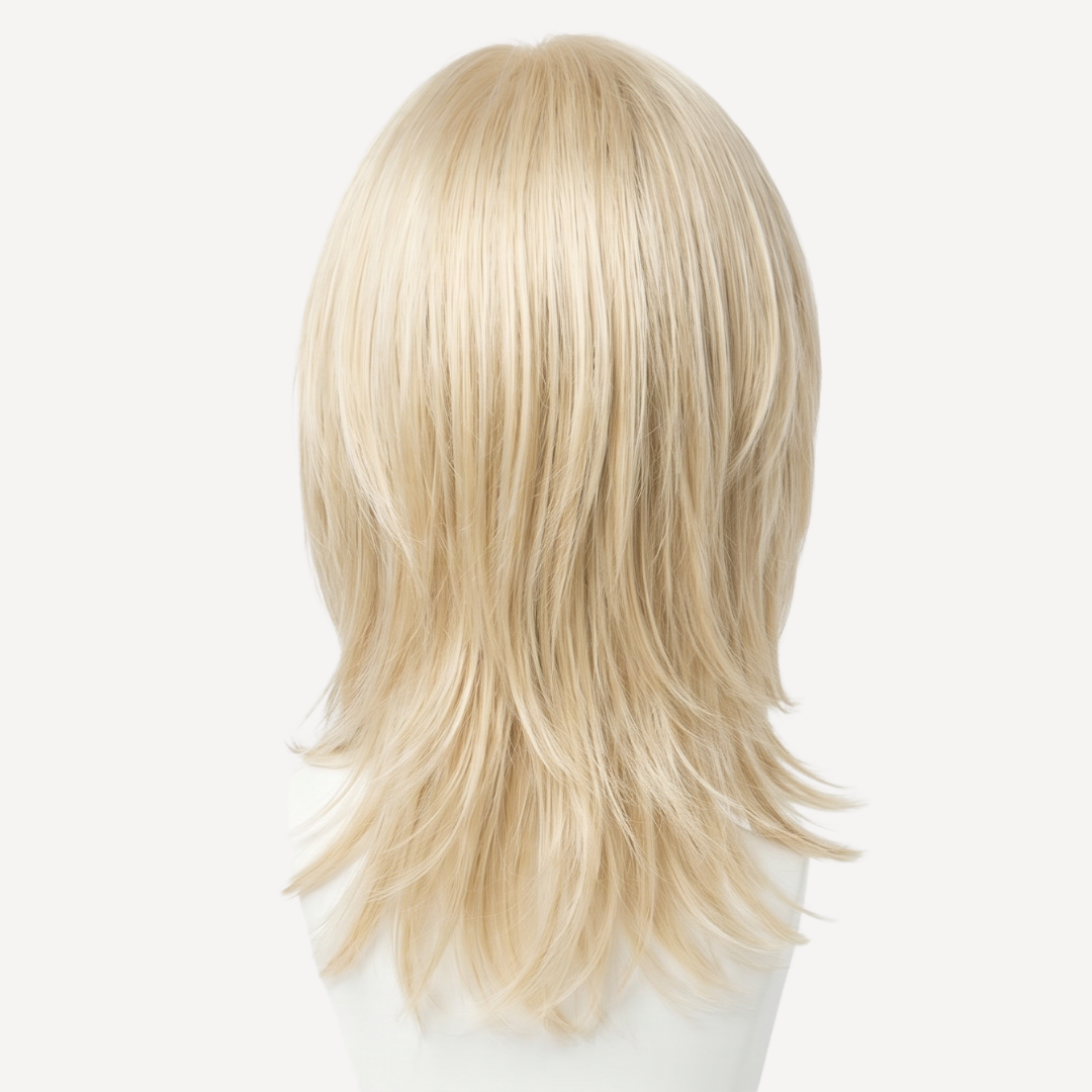 Perucă Păr Natural Luna - Blond Auriu Deschis 1001 | BuenoBia