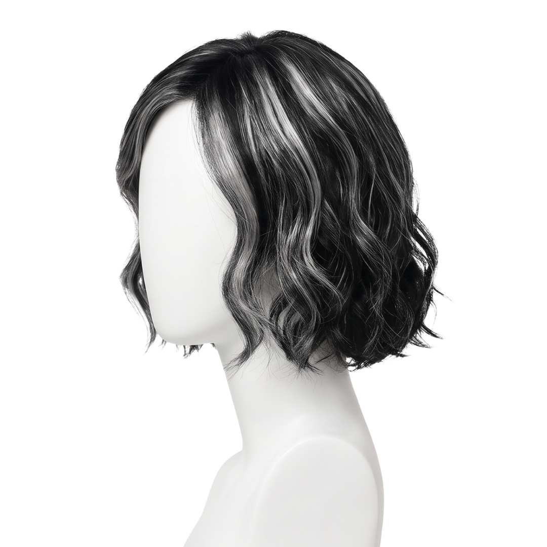 Perucă Medicală Morgan -Balayage 1-gray | BuenoBia