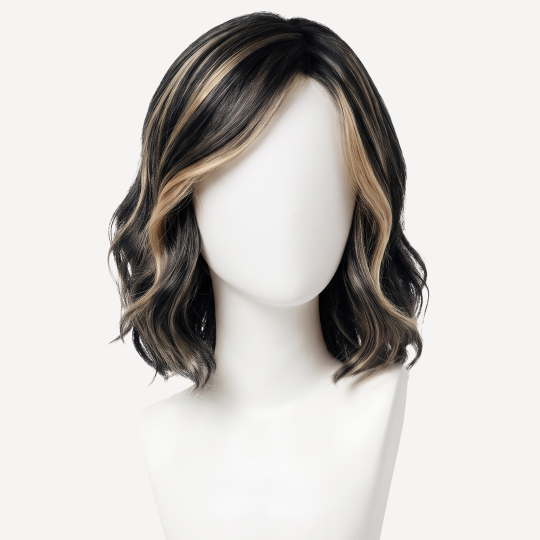 Perucă Păr Natural Stella -Balayage 1-pla | BuenoBia