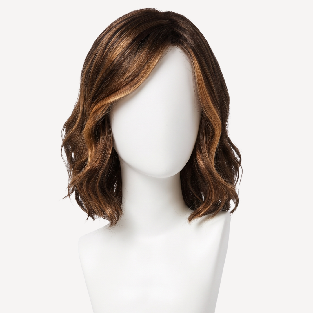 Perucă Păr Natural Stella -Balayage 2-8 | BuenoBia