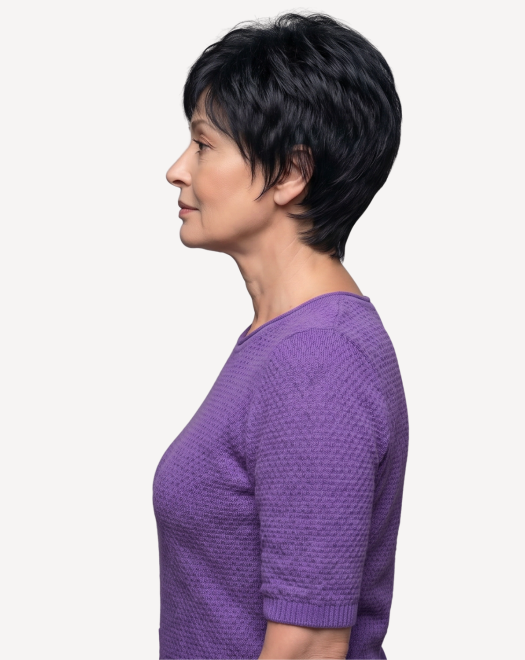 Perucă Medicală Sylvia -Negru Intens 1 | BuenoBia