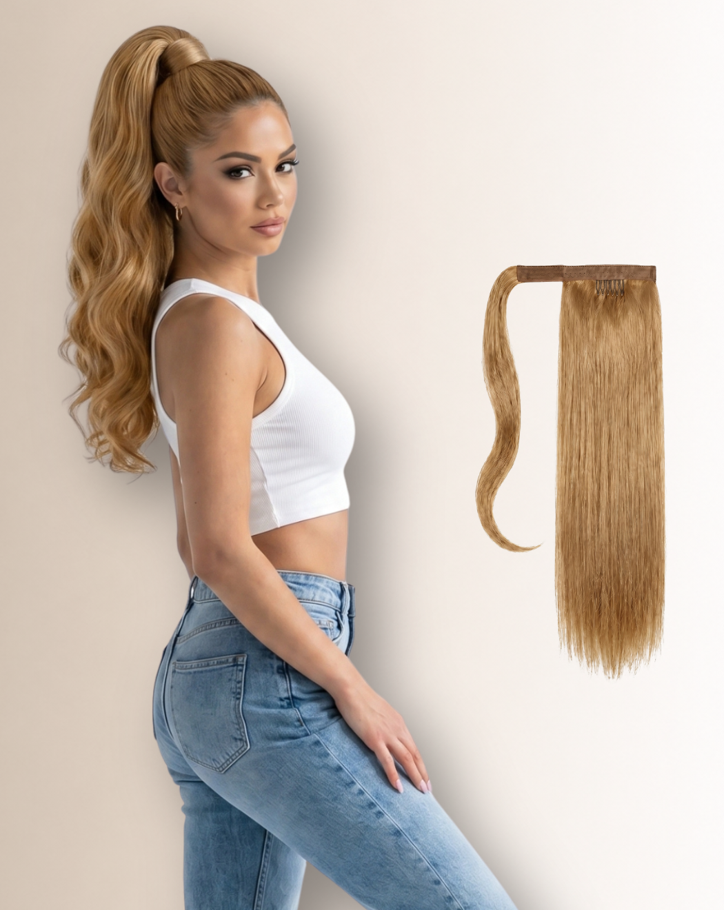 Coadă Iconic- Blond Miere 14 | BuenoBia