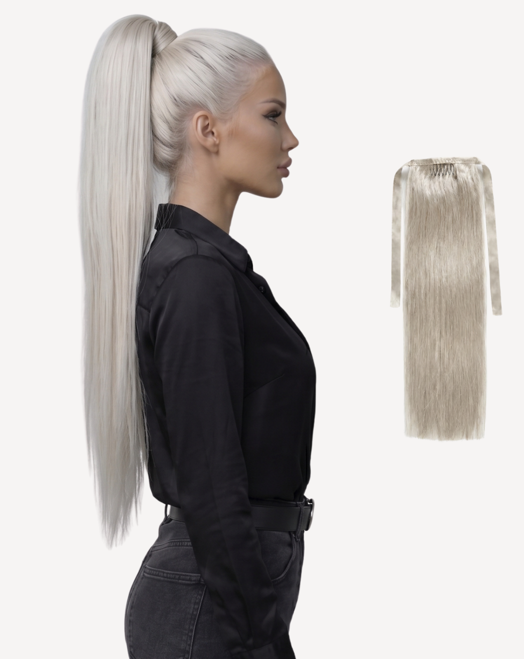 Extensii Coadă MegaVolum - Blond Gray | BuenoBia