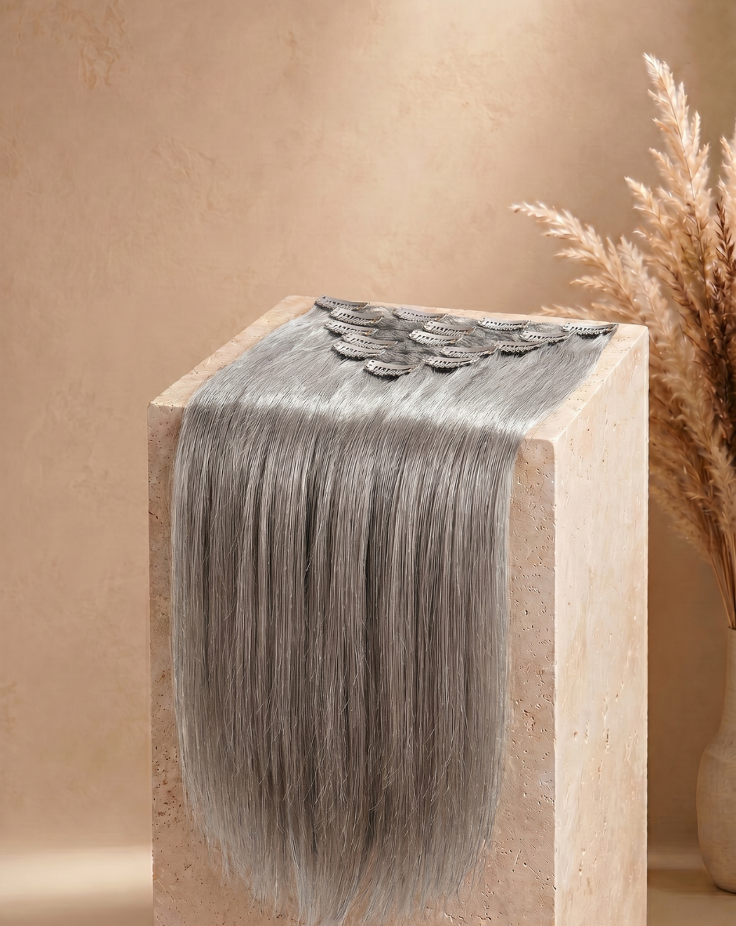 Extensii Clip On Păr Rusesc - Blond Gray | BuenoBia