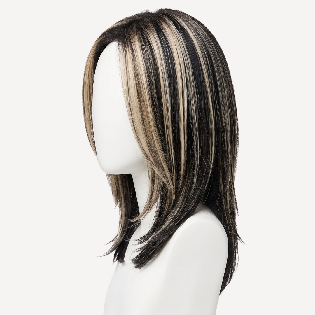 Perucă Păr Natural Jade -Balayage 1-pla | BuenoBia
