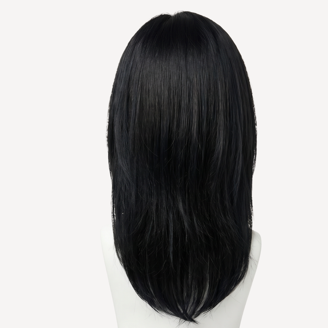 Perucă Păr Natural Jade -Negru Intens 1 | BuenoBia