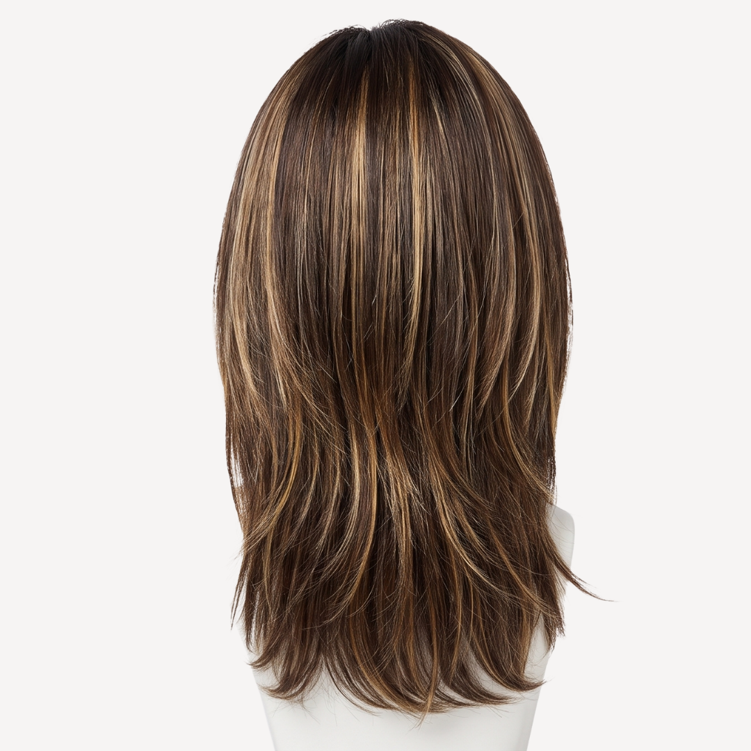 Perucă Păr Natural Jade -Balayage 2-12 | BuenoBia