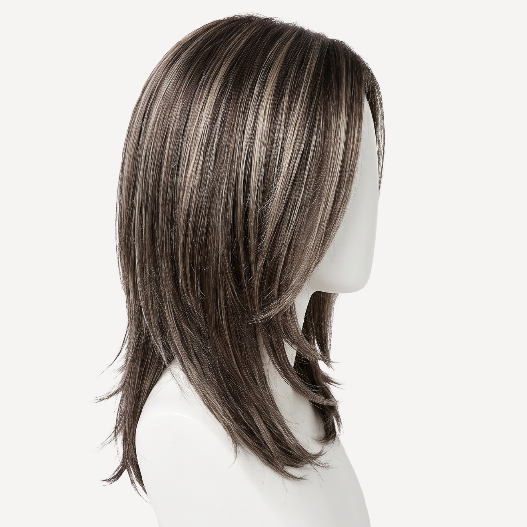 Perucă Păr Natural Jade -Balayage 3-18 | BuenoBia