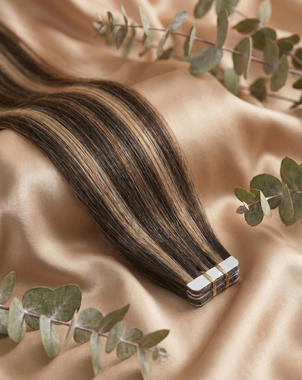 Extensii Nano Tape-In din Păr Natural – Balayage 2-14 | BuenoBia