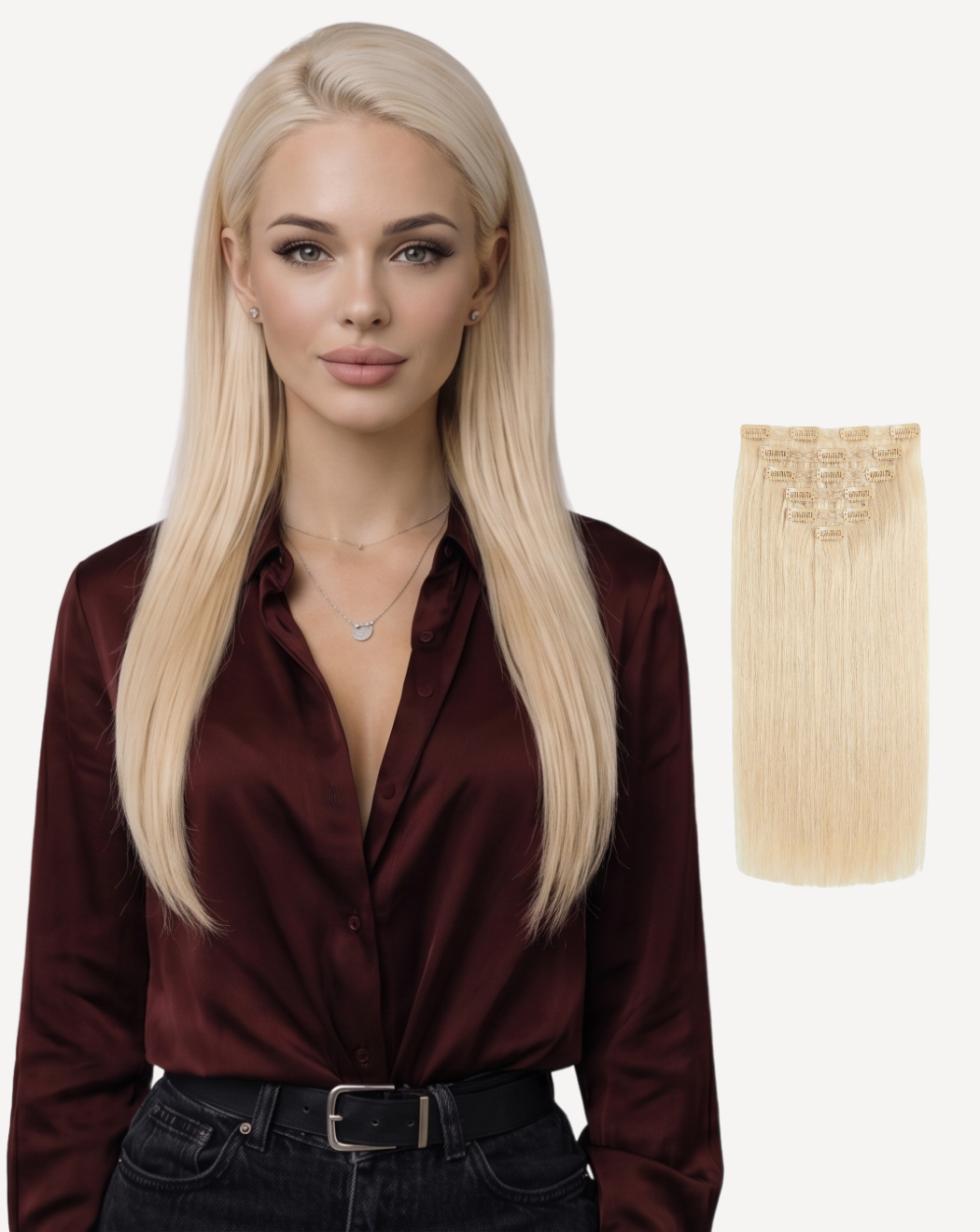 Extensii Clip On Volum Simplu - Blond Rose | BuenoBia