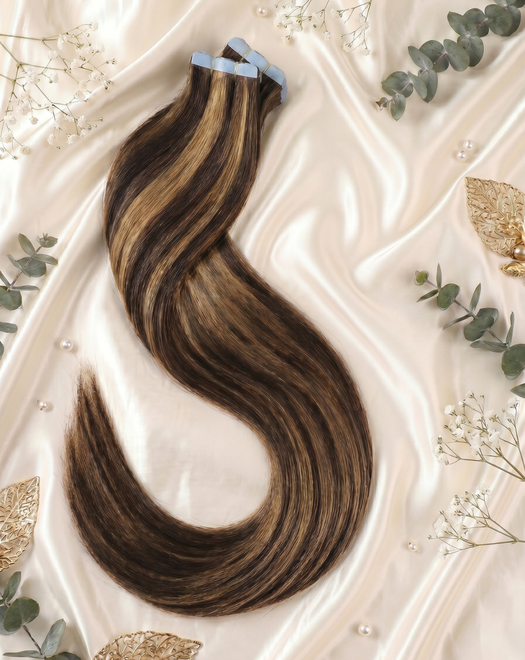 Extensii Tape-In din Păr Natural – Balayage 2-14 | BuenoBia