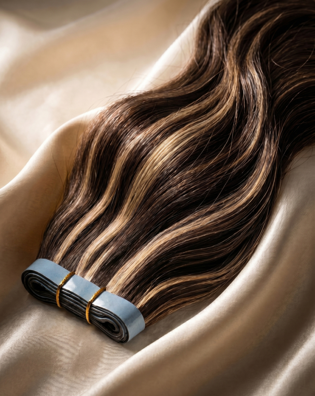 Extensii Tape-In Weft din Păr Natural – Balayage 2-14 | BuenoBia