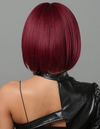 Peruca Naturala EDWINA Roscat Visiniu