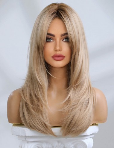 Peruca Naturala JOVANNA Ombre Saten/Blond Cenusiu