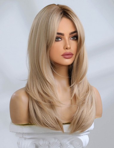 Peruca Naturala JOVANNA Ombre Saten/Blond Cenusiu