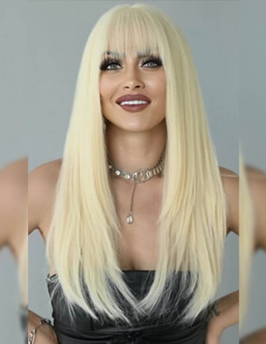 Peruca Naturala ELAH Blond Platinat