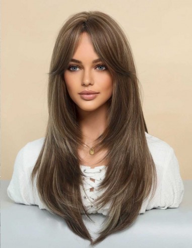 Peruca Naturala ALEXIS Saten Inchis Suvitat Peruca Naturala ALEXIS Saten Inchis Suvitat