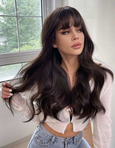 Peruca Naturala BRIANNA Negru Natural