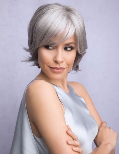 Peruca Naturala ELVAN Silver Gray